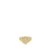 Hart Zegelring Golf Ring Diamanten in Geelgoud Yvonne Leon , Yellow , ...