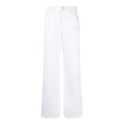 Witte katoenen jeans met rechte pijpen Isabel Marant Étoile , White , ...
