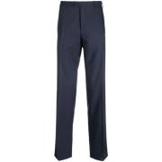 Cropped Trousers Canali , Blue , Heren