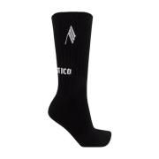 Logo Katoenen Sokken The Attico , Black , Dames