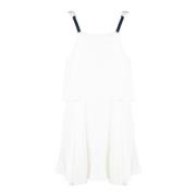 Zomer Mini Jurk - Dames Casual Dagjurk Silvian Heach , White , Dames