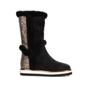 Suede Schoenen, Stijlvol en Comfortabel Baldinini , Black , Dames