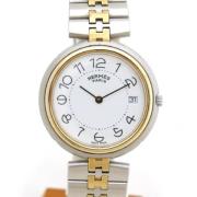 Tweedehands Hermès horloge van roestvrij staal Hermès Vintage , White ...
