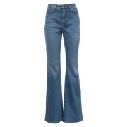 Flared Jeans van Biologisch Katoen Max Mara Weekend , Blue , Dames