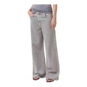 Wide Jeans Agolde , Gray , Dames