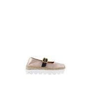 Katoen Leren Ballerina Marni , Pink , Dames