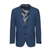 Wol/zijden pak, Italiaans ontwerp Corneliani , Blue , Heren