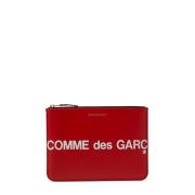 Logo Front Print Tas Comme des Garçons , Red , Unisex