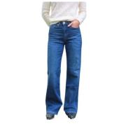 Grote Jean Patti in katoenmix Islow , Blue , Dames