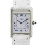Pre-owned Stainless Steel watches Cartier Vintage , White , Unisex