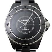 Zwarte Metalen Chanel Horloge Chanel Vintage , Black , Heren