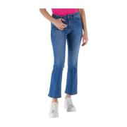 Cropped Jeans Fracomina , Blue , Dames