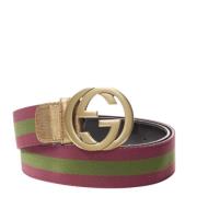Pre-owned Nylon belts Gucci Vintage , Red , Dames