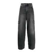 Loszittende Jeans voor Vrouwen Haikure , Black , Dames