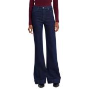 High Waist Flare Jeans 7 For All Mankind , Blue , Dames