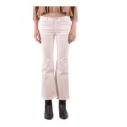 Stijlvolle Cropped Jeans voor Vrouwen Armani , White , Dames