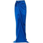 Maxi Skirts Balenciaga , Blue , Dames