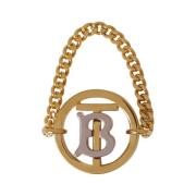 Iconische TB Chain Ring Burberry , Yellow , Dames