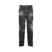 Stijlvolle Loose-Fit Jeans Dsquared2 , Black , Dames