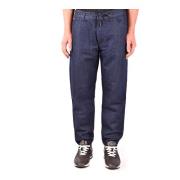 Blauwe Katoenen Jeans met Distressed Detail Emporio Armani , Blue , He...