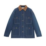 Lang denimjack-40 Gucci , Blue , Dames