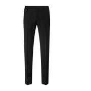 Smalle Formele Broek met Stretch Hugo Boss , Black , Heren