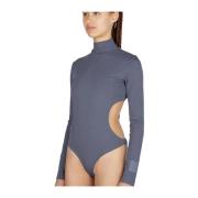 Edgy Cut Out Bodysuit Marc Jacobs , Gray , Dames