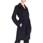 Sarzana Wollen Jas Max Mara , Blue , Dames