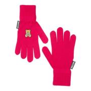 Wollen Teddybeer Handschoenen Moschino , Pink , Dames