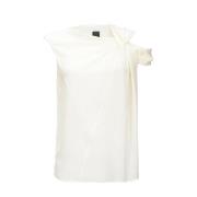 Gewassen Crepe de Chine Blouse Pinko , White , Dames