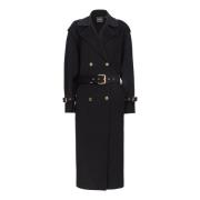 Double-Breasted Coats Pinko , Black , Dames