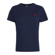 Klassiek Ronde Hals T-shirt Polo Ralph Lauren , Blue , Dames