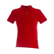 Korte Mouw Polo Shirt Polo Ralph Lauren , Red , Heren