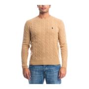 Luxe Cashmere Crewneck Sweater Polo Ralph Lauren , Brown , Heren