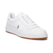 Klieke Urban Style Leren Court Sneakers Polo Ralph Lauren , White , He...