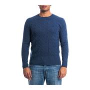 Luxe Cashmere Crewneck Sweater Polo Ralph Lauren , Blue , Heren