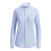 Gestreepte Oxford Gebreide Heidi Shirt Polo Ralph Lauren , Blue , Dame...