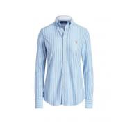 Heidi Polo Gebreide Shirt Carolina Blue/White Polo Ralph Lauren , Blue...