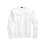 Klassieke Sweatshirt met Iconisch Logo Polo Ralph Lauren , White , Her...