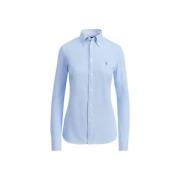 Heidi Oxford Gebreide Polo Polo Ralph Lauren , Blue , Dames