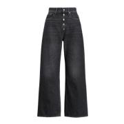 Wide Leg High Waist Jeans Polo Ralph Lauren , Gray , Dames