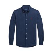 Klassieke Katoenen Piqué Overhemd Polo Ralph Lauren , Blue , Heren