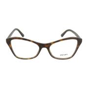 Elegante Vlinder-vormige Bril Prada , Brown , Dames