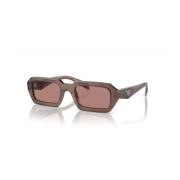 Stijlvolle A12S Zonnebril Prada , Brown , Unisex