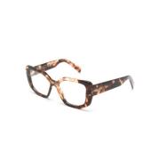 Bruin/Havana Optisch Montuur Prada , Brown , Dames