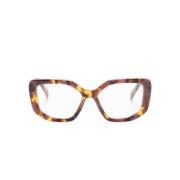 Bruin/Havana Optisch Montuur Prada , Brown , Dames