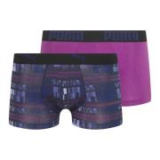 Geometrische Sportieve Hardloopshorts Puma , Purple , Heren