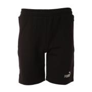 TeamFINAL Zwarte Casual Shorts voor Heren Puma , Black , Heren