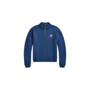Aged Royal Hooded Polo Sweatshirt Ralph Lauren , Blue , Dames