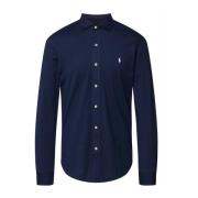 Custom Fit Heren Vrijetijdsoverhemd Ralph Lauren , Blue , Heren